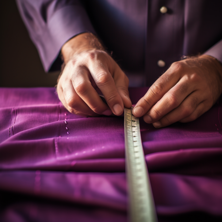 tailor taking measurement