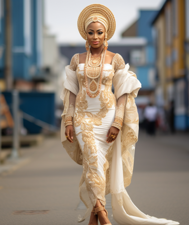 Bride’s aso ebi